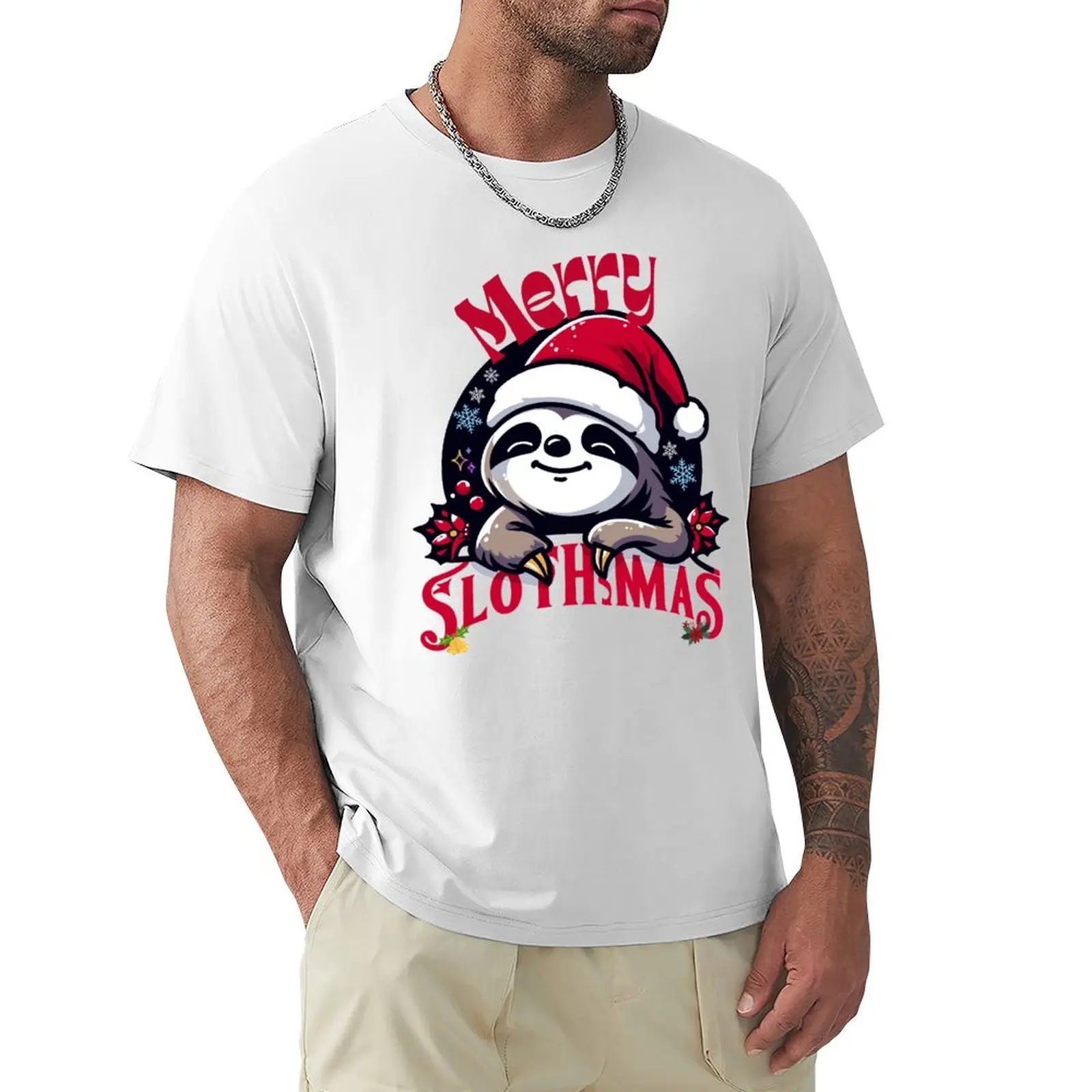 Merry Slothmas T-shirt hippie clothes blanks customs design your own mens clothes
Merry Slothmas T-shirt hippie clothes blanks customs design your own mens clothes