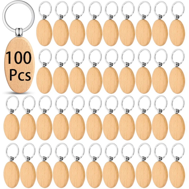 100Pcs Wood Keychain Natural Wood Keychains Pet Tags Name Tags Luggage Tags DIY Crafts and Decorations
100Pcs Wood Keychain Natural Wood Keychains Pet Tags Name Tags Luggage Tags DIY Crafts and Decorations