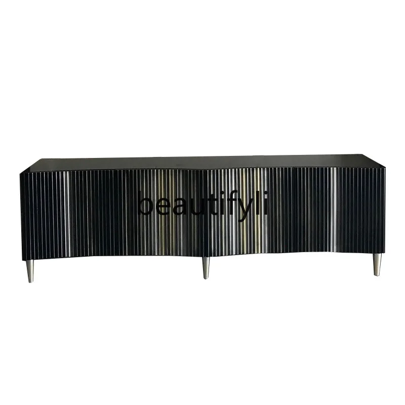 American TV cabinet high light luxury solid wood small apartment living room, Nordic postmodern TV cabinet
American TV cabinet high light luxury solid wood small apartment living room, Nordic postmodern TV cabinet