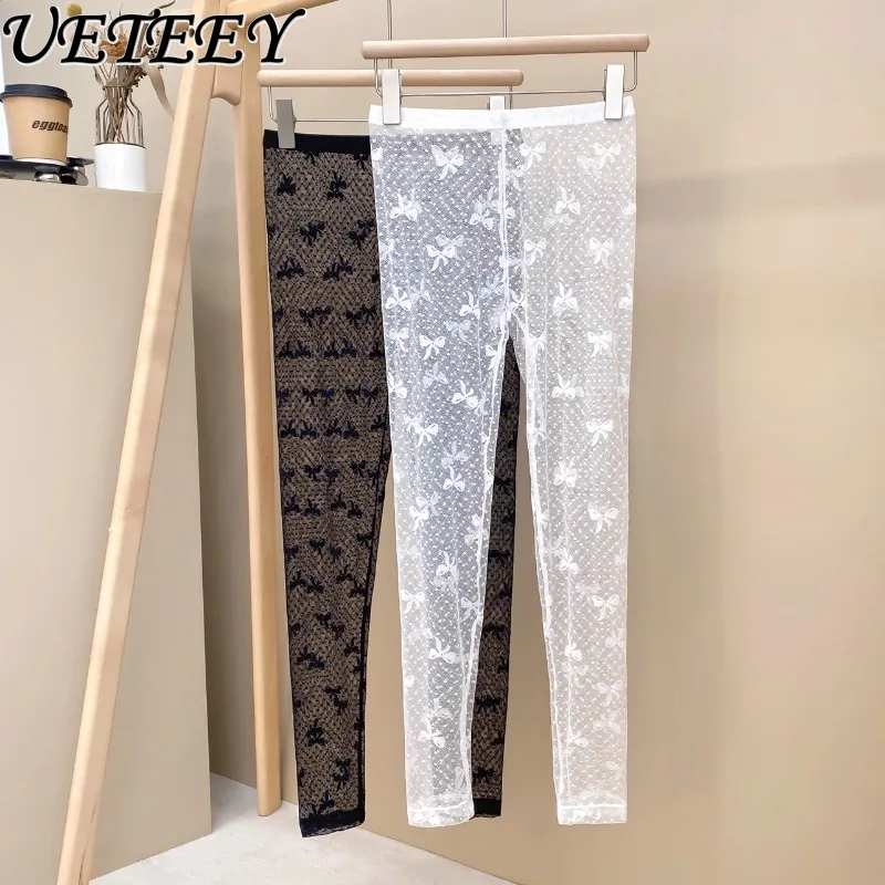 New Lace Leggings Women's Sexy Thin Nine-point Spring and Summer Outer Wear Mesh High-waisted Oversize Nine-point Pants
New Lace Leggings Women's Sexy Thin Nine-point Spring and Summer Outer Wear Mesh High-waisted Oversize Nine-point Pants