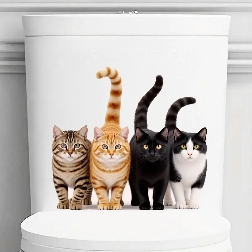 Cats Standing Against Black Background Stickers, Art Wall Decal for Home, Cabinet, Refrigerator, Door, Toilet, Decoration
Cats Standing Against Black Background Stickers, Art Wall Decal for Home, Cabinet, Refrigerator, Door, Toilet, Decoration