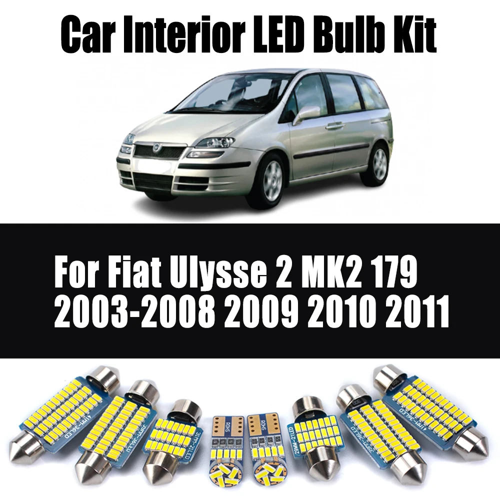 16Pcs Canbus For Fiat Ulysse 2 MK2 179 2003- 2008 2009 2010 2011 Map Dome Luggage LED Interior Car Door Ceiling Bulb Light Kit
16Pcs Canbus For Fiat Ulysse 2 MK2 179 2003- 2008 2009 2010 2011 Map Dome Luggage LED Interior Car Door Ceiling Bulb Light Kit