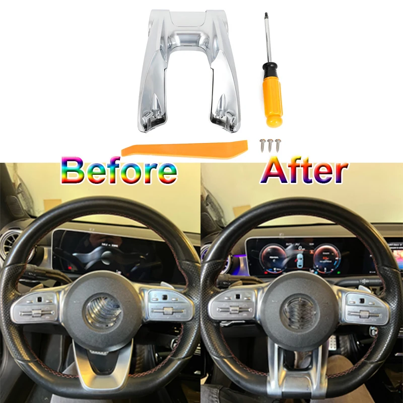 W/Logo Car Steering Flat Wheel Lower Trim Cover ABS For Mercedes Benz AMG W177 B W247 C W205 E W213 G W463 GLS W257 Class
W/Logo Car Steering Flat Wheel Lower Trim Cover ABS For Mercedes Benz AMG W177 B W247 C W205 E W213 G W463 GLS W257 Class