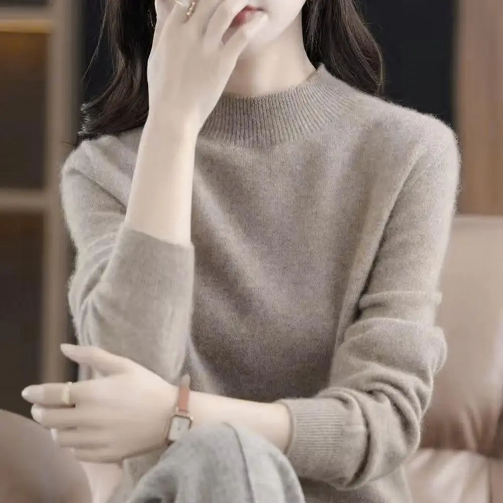Autumn Winter chic Bottom Sweaters Women Fashion Turtleneck Pullover Slim Long Sleeve Knitted Jumpers Soft Warm Pull Femme Top
Autumn Winter chic Bottom Sweaters Women Fashion Turtleneck Pullover Slim Long Sleeve Knitted Jumpers Soft Warm Pull Femme Top