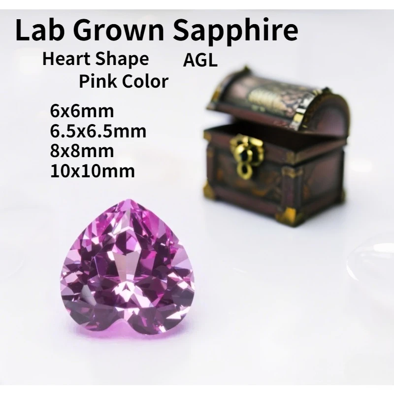 Pink Color Lab Grown Sapphire Heart Shape Charms Advanced Jewelry Rings Earrings Making Extremely Shiny Quality with Certificate
Pink Color Lab Grown Sapphire Heart Shape Charms Advanced Jewelry Rings Earrings Making Extremely Shiny Quality with Certificate
