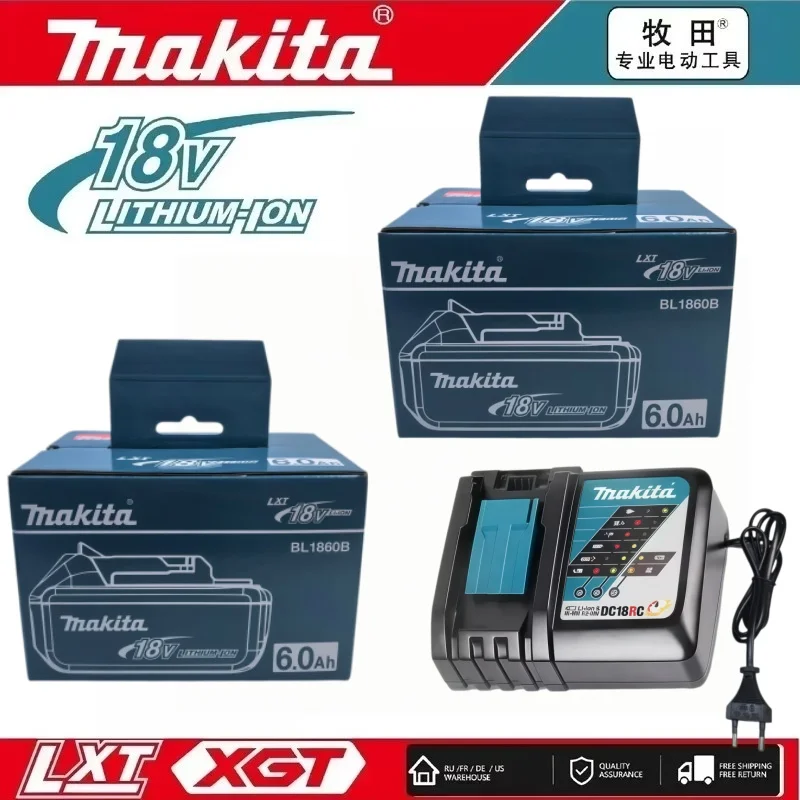 18V 6.0Ah Lithium Ion LXT Battery, Genuine Makita Replacement Compatible with BL1830B BL1840B BL1850 BL1860B
18V 6.0Ah Lithium Ion LXT Battery, Genuine Makita Replacement Compatible with BL1830B BL1840B BL1850 BL1860B