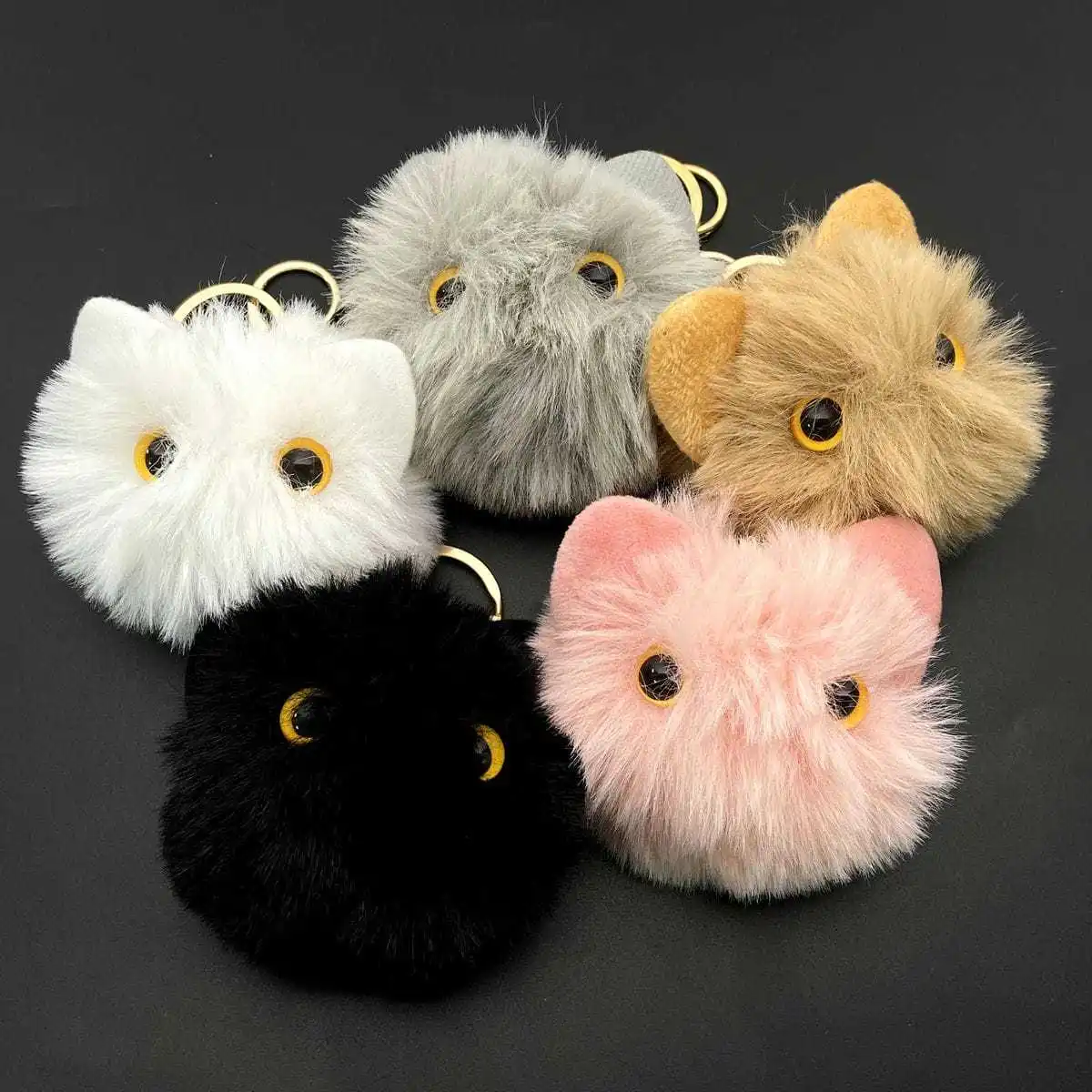 Милые плюшевые животные с помпоном, женские брелки, орнамент, подарок для детей, мягкая игрушка, кукла с большими глазами, кошка, подарок для женщин и девочек
Милые плюшевые животные с помпоном, женские брелки, орнамент, подарок для детей, мягкая игрушка, кукла с большими глазами, кошка, подарок для женщин и девочек