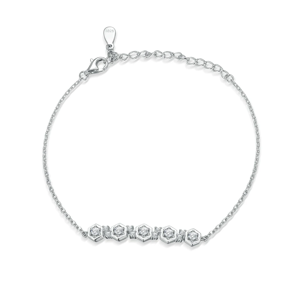 Wholesale 925 Sterling Silver Bracelet for Women Fashionable Charming Rhodium Plated Zircon for Gift or Party
Wholesale 925 Sterling Silver Bracelet for Women Fashionable Charming Rhodium Plated Zircon for Gift or Party