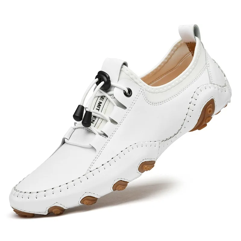Men's Casual Shoes Cow Leather White Sneakers Outdoor Shoes Men Loafers Vintage Slip On Designer Flats Leisure Plus Size 38-47
Men's Casual Shoes Cow Leather White Sneakers Outdoor Shoes Men Loafers Vintage Slip On Designer Flats Leisure Plus Size 38-47