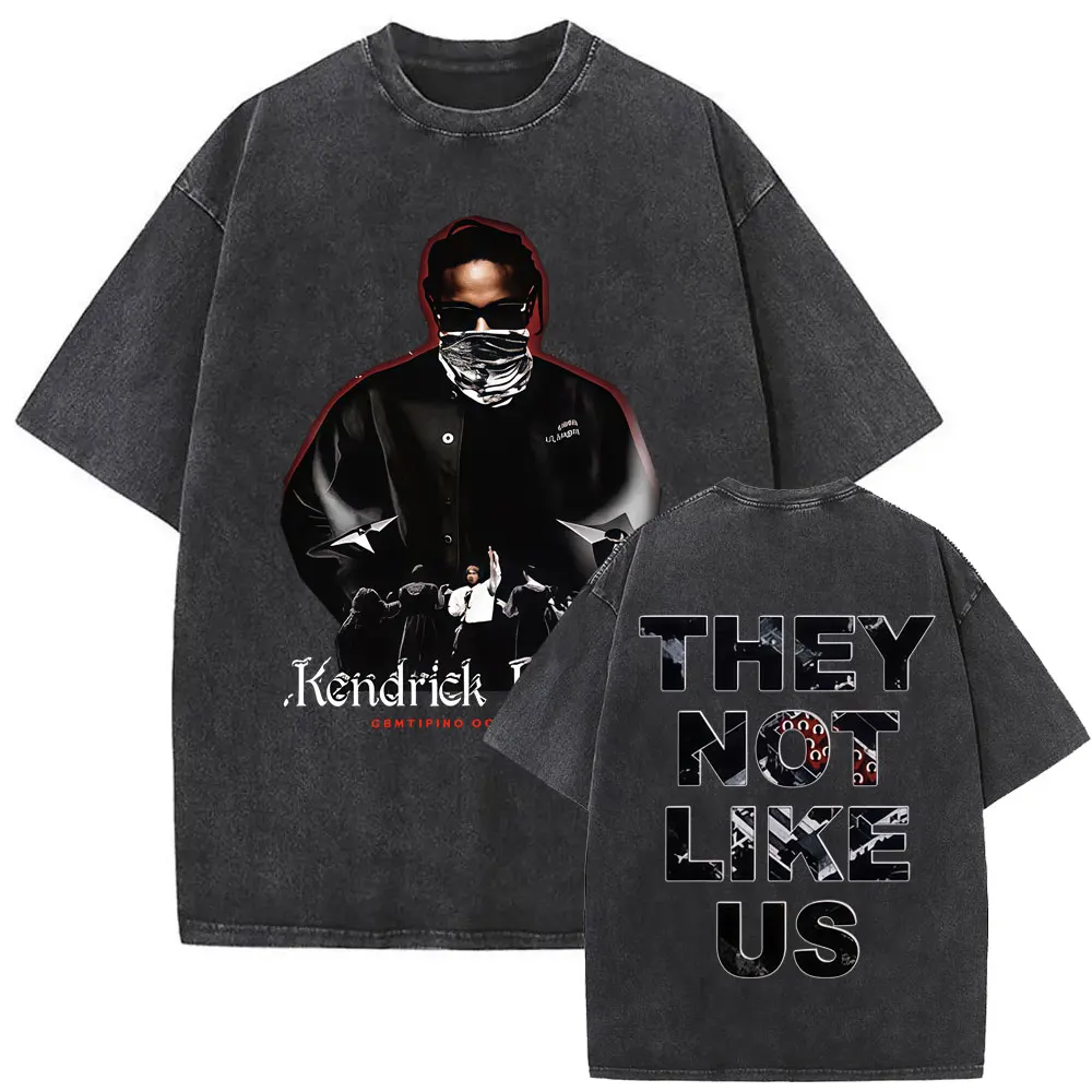Rapper Kendrick Lamar They Not Like Us Vintage Washed T Shirts Men Women Fashion Trend T-shirt Male Hip Hop Oversized T-shirts
Rapper Kendrick Lamar They Not Like Us Vintage Washed T Shirts Men Women Fashion Trend T-shirt Male Hip Hop Oversized T-shirts