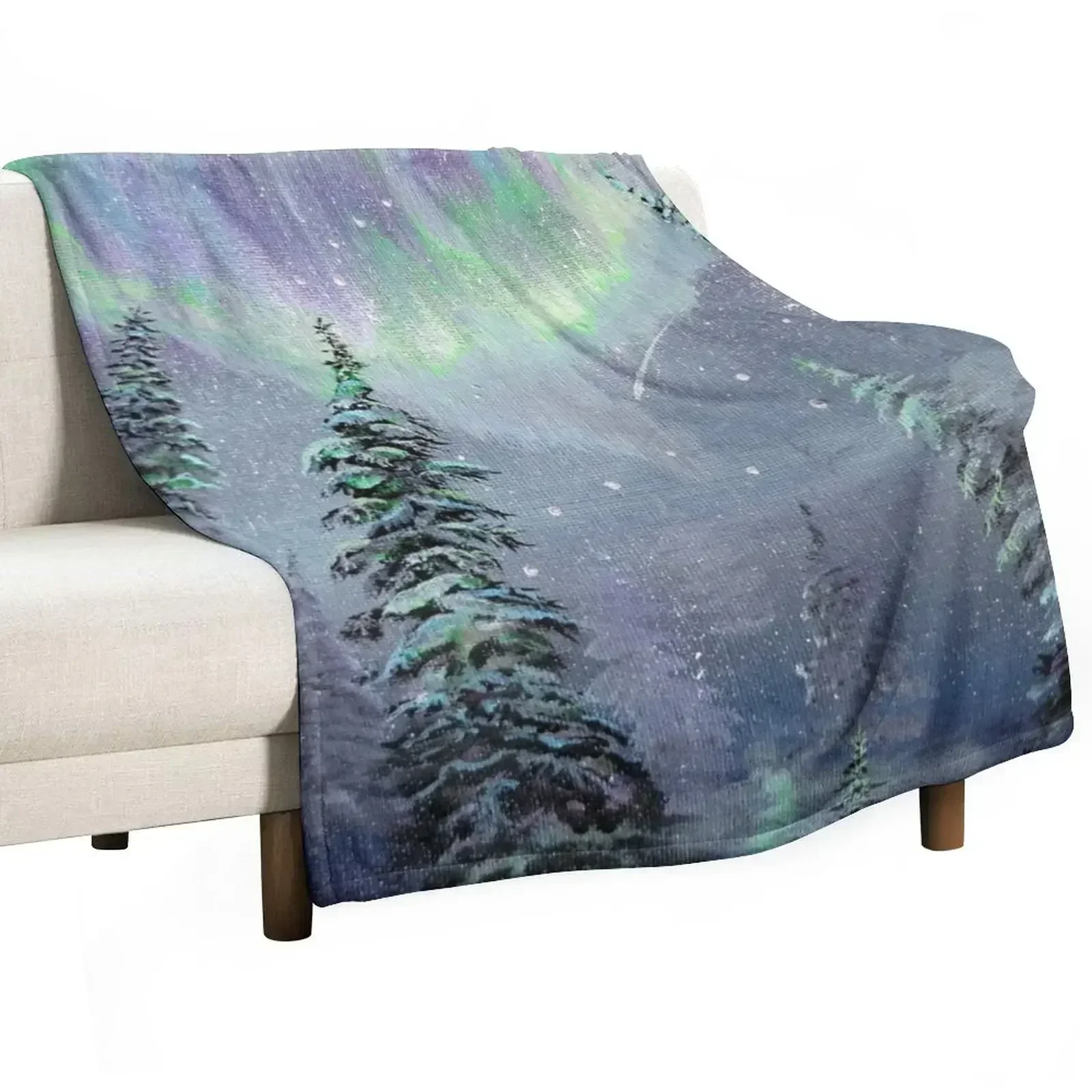 Winter Northern Lights Throw Blanket Comforter Travel funny gift Beach Blankets
Winter Northern Lights Throw Blanket Comforter Travel funny gift Beach Blankets