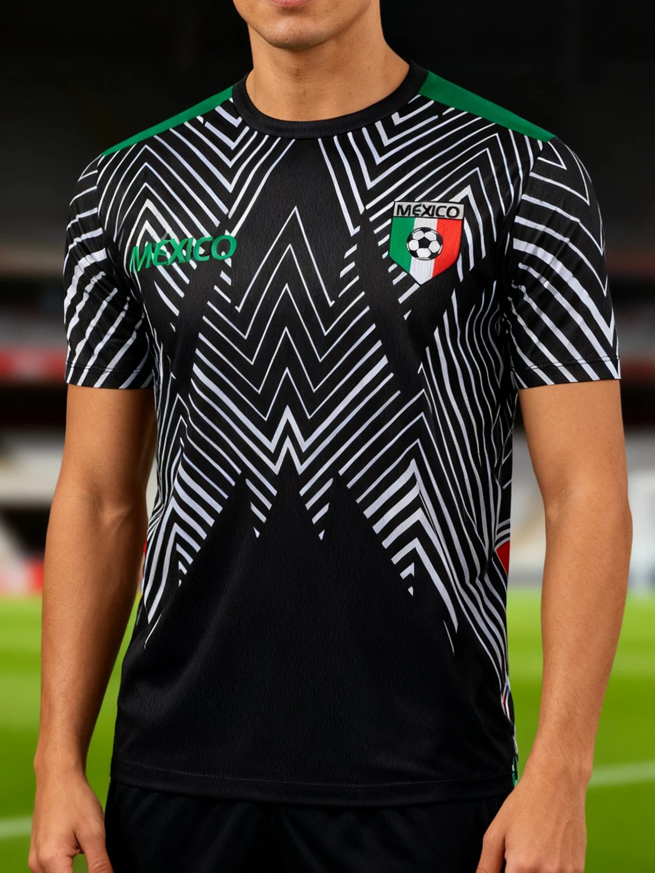 Мужская футболка для болельщиков футбола Мексики, легкая дышащая футболка для тренировок, матчей и повседневной носки
Мужская футболка для болельщиков футбола Мексики, легкая дышащая футболка для тренировок, матчей и повседневной носки