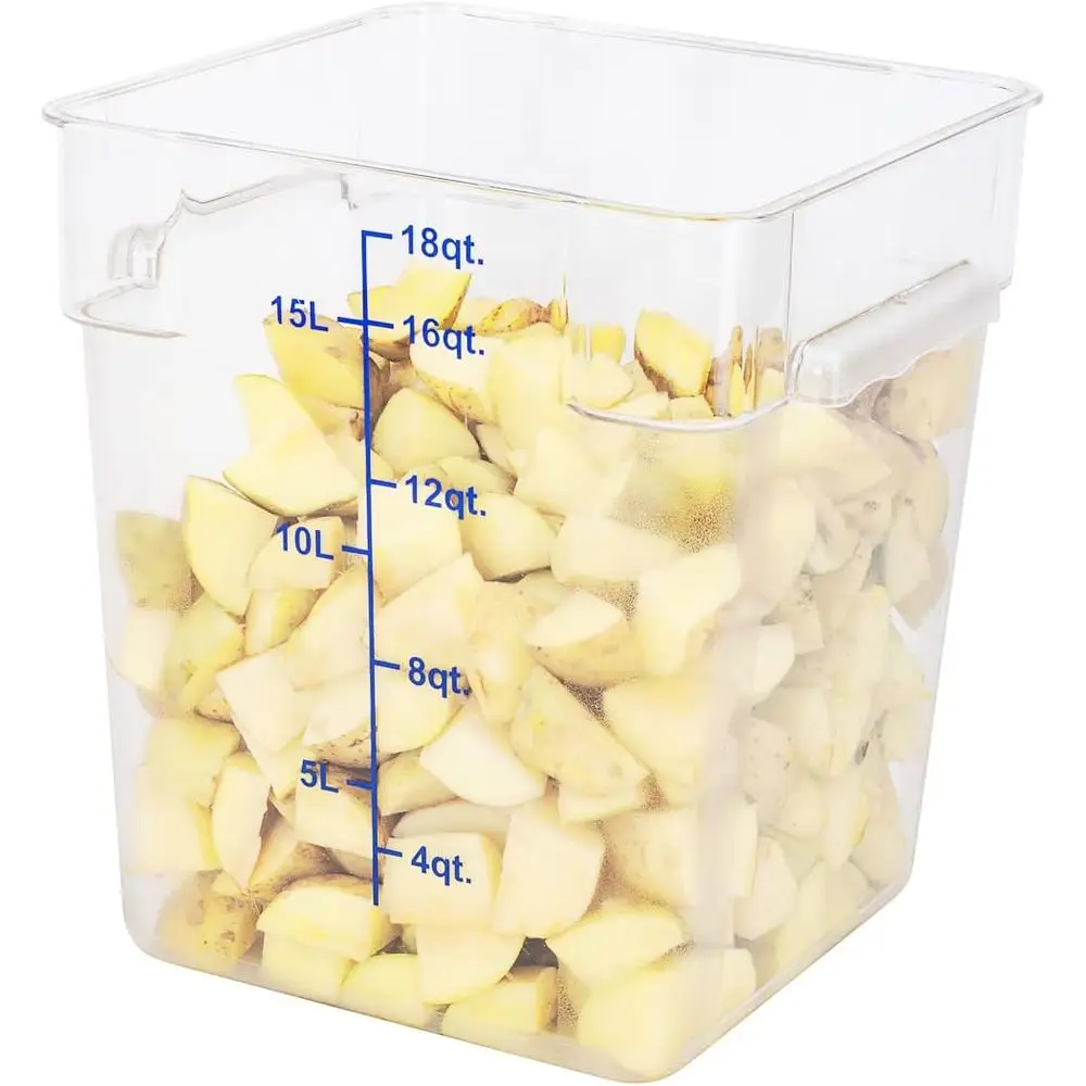 18 Quart Brine Bucket with Volume Markers, Built-In Handle, Clear & Blue Plastic, Freezer-Safe, Lid Not Included
18 Quart Brine Bucket with Volume Markers, Built-In Handle, Clear & Blue Plastic, Freezer-Safe, Lid Not Included