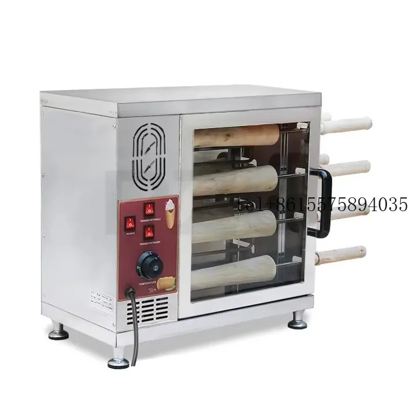 New 8 Rollers Commercial Kurtos Kalacs Croissant Doughnut Ice Cream Cone Maker Chimney Cake Rolls Bread Roll Grill Oven
New 8 Rollers Commercial Kurtos Kalacs Croissant Doughnut Ice Cream Cone Maker Chimney Cake Rolls Bread Roll Grill Oven