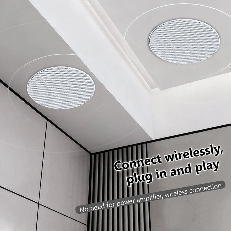 High Quality Home Theater Ceiling Speakers 30W High Power Host Wiring-free Wireless Bluetooth Connection With Remote Control
High Quality Home Theater Ceiling Speakers 30W High Power Host Wiring-free Wireless Bluetooth Connection With Remote Control