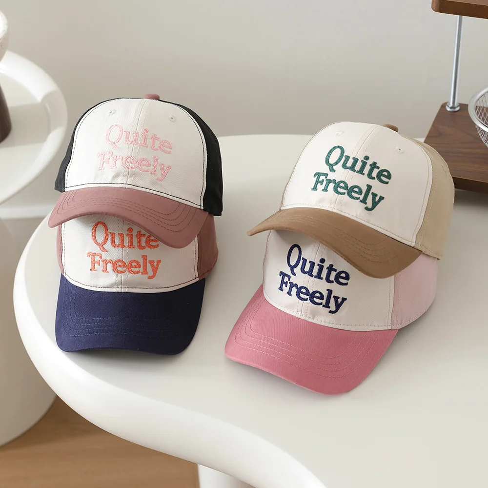 Fashion Patchwork Children Baseball Cap Girls Boys Letter Embroidery Sunshade Duck Tongue Hat For Kids Outdoor Adjustable Sun Ha
Fashion Patchwork Children Baseball Cap Girls Boys Letter Embroidery Sunshade Duck Tongue Hat For Kids Outdoor Adjustable Sun Ha
