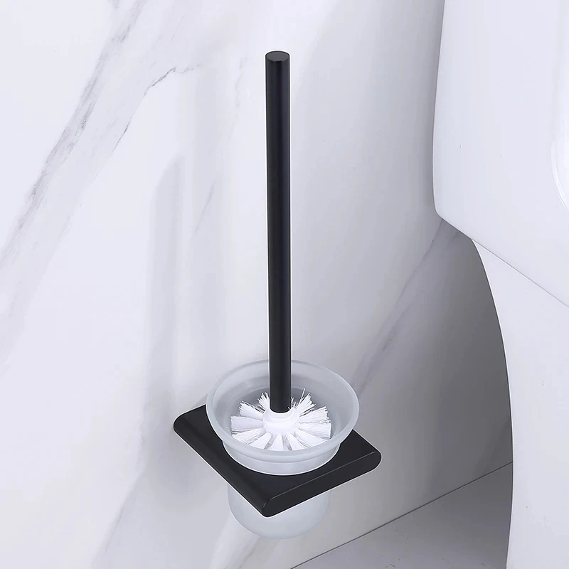 Держатель для туалетной щетки из нержавеющей стали с чашкой, черные настенные товары для дома, наборы аксессуаров для ванной комнаты 
Держатель для туалетной щетки из нержавеющей стали с чашкой, черные настенные товары для дома, наборы аксессуаров для ванной комнаты