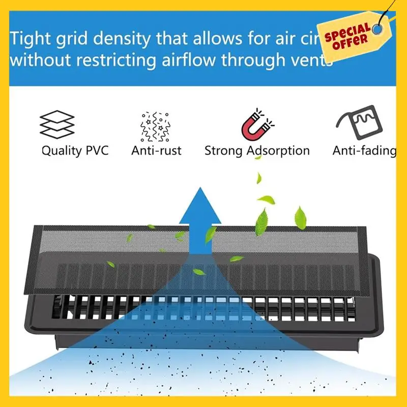 Floor Vent Covers,4X12in Magnetic Vent Covers Mesh Screen Air Vent Filter,Floor Register Vent Covers For Home Floor
Floor Vent Covers,4X12in Magnetic Vent Covers Mesh Screen Air Vent Filter,Floor Register Vent Covers For Home Floor