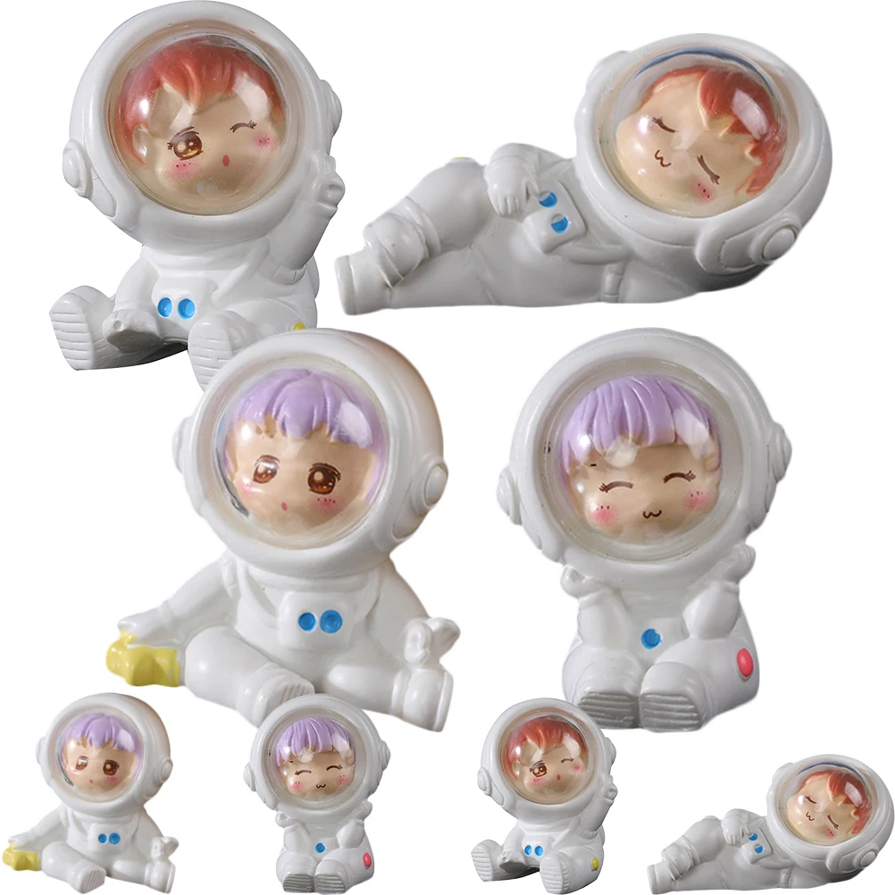Resin Astronaut Figurines Cute Cartoon Statue Decor Desktop Ornaments Mini Microlandscape DIY Toy Smile Statues Garden Supplies
Resin Astronaut Figurines Cute Cartoon Statue Decor Desktop Ornaments Mini Microlandscape DIY Toy Smile Statues Garden Supplies