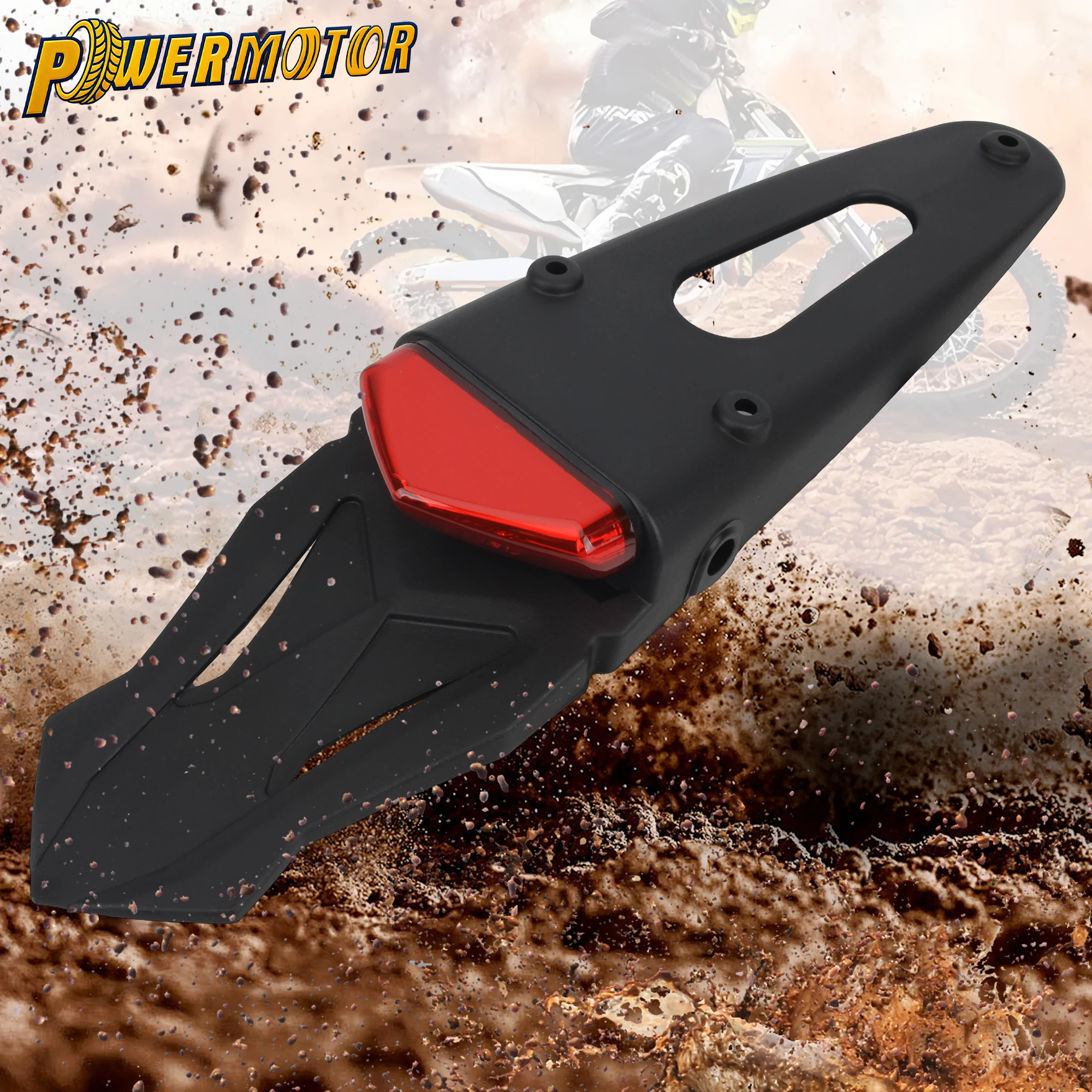 Motocross Fender Taillight Motorcycle LED Tail Light Rear Mudguard Universal Parts Dirt Bike Protection Enduro Accessories
Motocross Fender Taillight Motorcycle LED Tail Light Rear Mudguard Universal Parts Dirt Bike Protection Enduro Accessories
