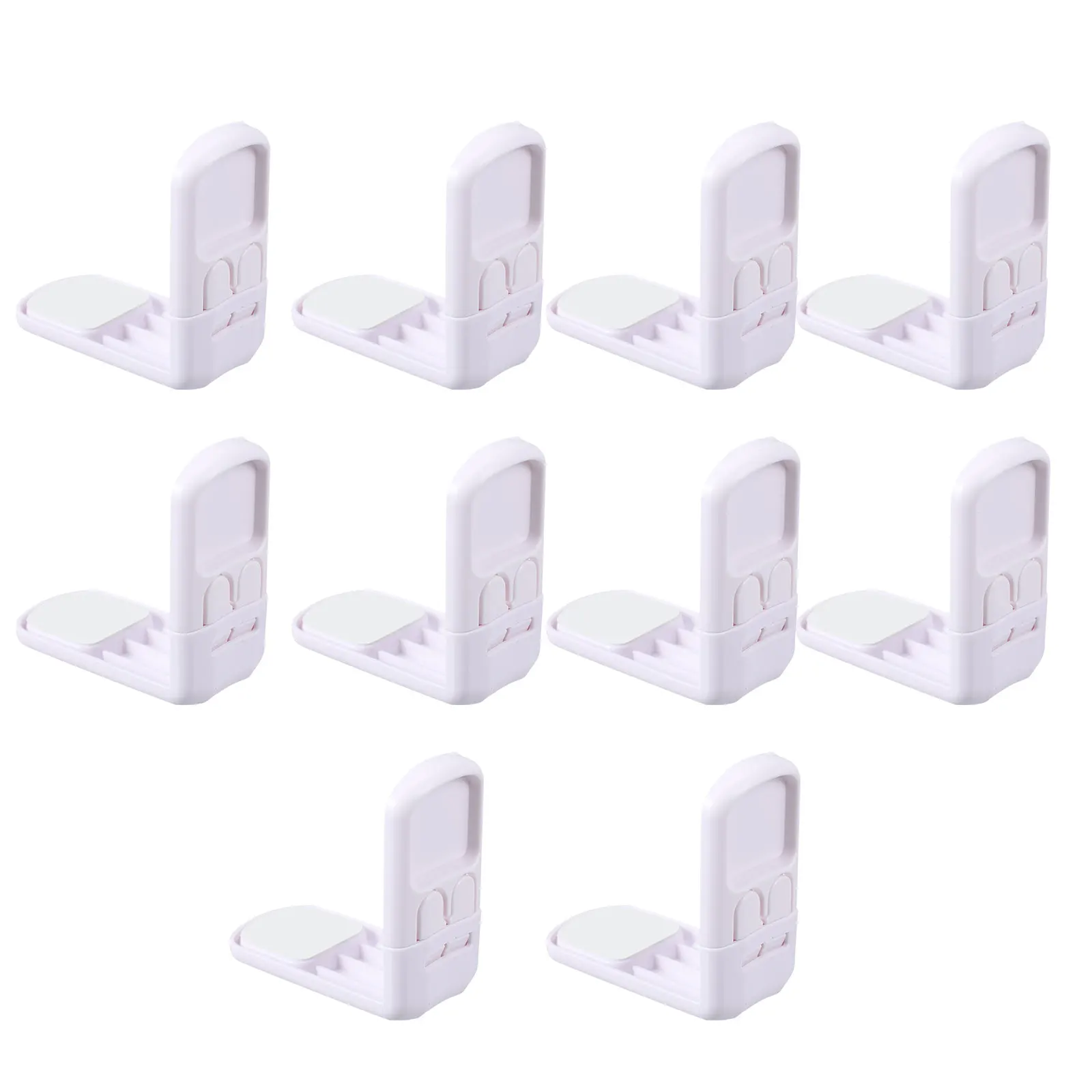 10pcs White Plastic Baby Safety Locks Fridge Cabinet Latch Kids Drawer Refrigerator Childproof Anti Pinch Home Office School
10pcs White Plastic Baby Safety Locks Fridge Cabinet Latch Kids Drawer Refrigerator Childproof Anti Pinch Home Office School