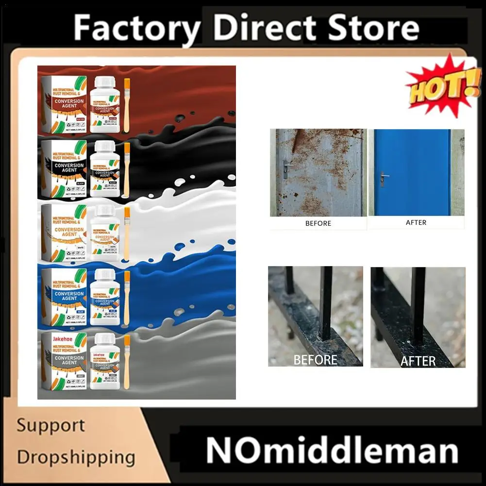 Multi Functional Rust Removal Conversion Agent Rust Removal Rust Prevention Metal Surface Accessories Iron Door Rust Cleaner
Multi Functional Rust Removal Conversion Agent Rust Removal Rust Prevention Metal Surface Accessories Iron Door Rust Cleaner