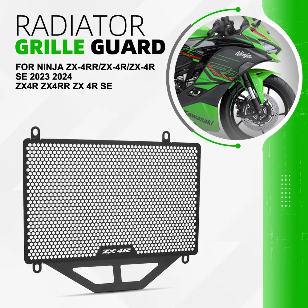 ZX4R Motorcycle Radiator Guard Grill Cover Protection For Kawasaki NINJA ZX-4RR/ZX-4R/ZX-4R SE 2023 2024 ZX4R ZX4RR ZX 4R SE
ZX4R Motorcycle Radiator Guard Grill Cover Protection For Kawasaki NINJA ZX-4RR/ZX-4R/ZX-4R SE 2023 2024 ZX4R ZX4RR ZX 4R SE