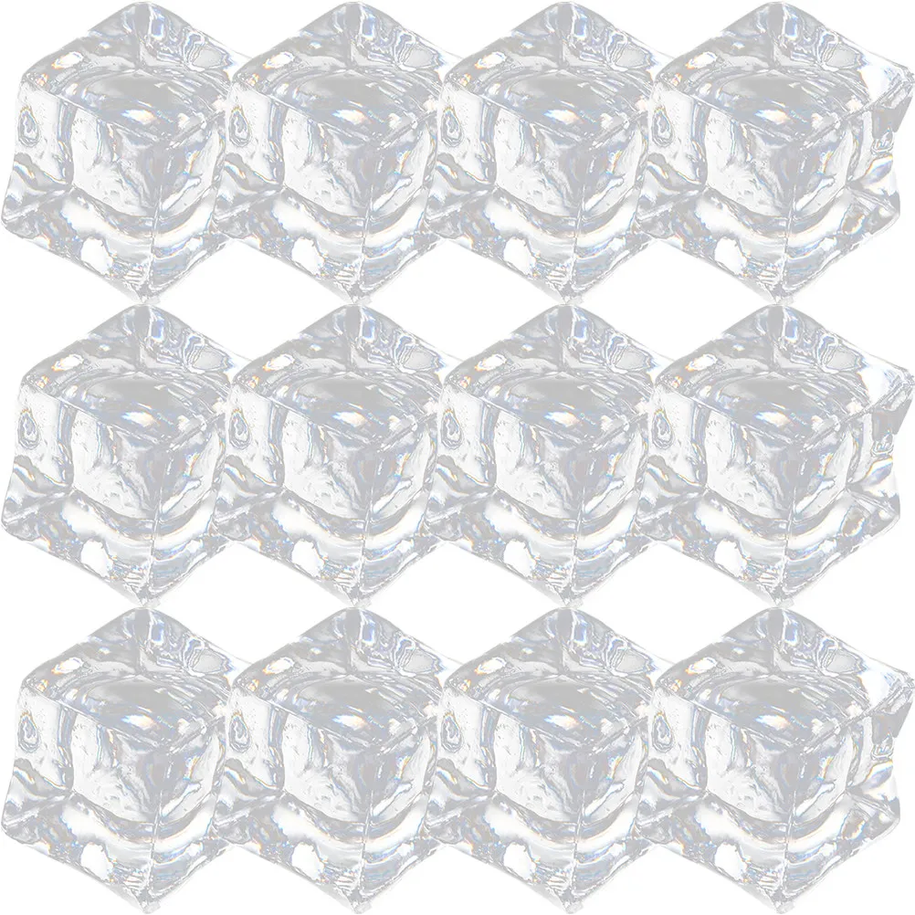 60Pcs Polished Edge Crystal Fake Ice Cubes Reusable Decorative Ice Cubes for Restaurant Home Bar Photo Prop Food Styling Fish
60Pcs Polished Edge Crystal Fake Ice Cubes Reusable Decorative Ice Cubes for Restaurant Home Bar Photo Prop Food Styling Fish