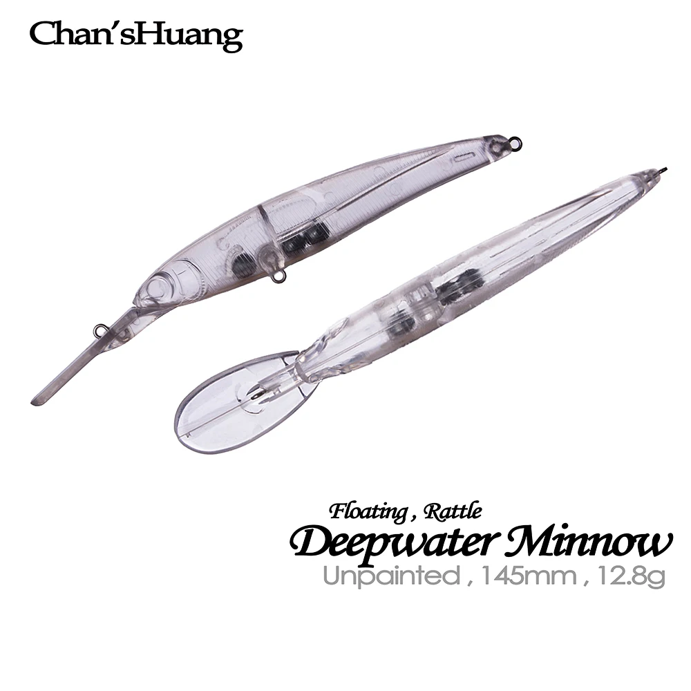 Chan’sHuang 20PCS Unpainted Blanks Bait 145mm/12.8g Rattle Floating Deepwater Minnow DIY Artificial Fishing Lures
Chan’sHuang 20PCS Unpainted Blanks Bait 145mm/12.8g Rattle Floating Deepwater Minnow DIY Artificial Fishing Lures