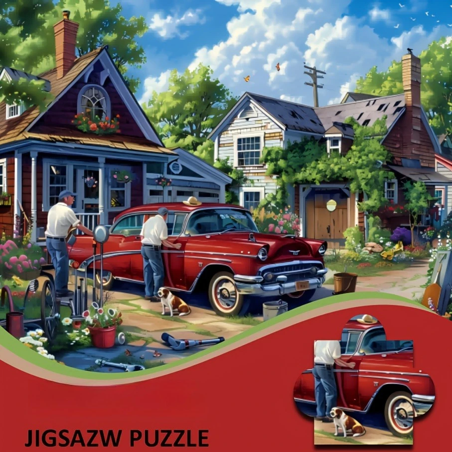 500 /1024 Pieces Jigsaw Puzzle Vintage Red Car Jigsaw Puzzle Educational Toy for Kids Children 's Games Christmas Gift
500 /1024 Pieces Jigsaw Puzzle Vintage Red Car Jigsaw Puzzle Educational Toy for Kids Children 's Games Christmas Gift