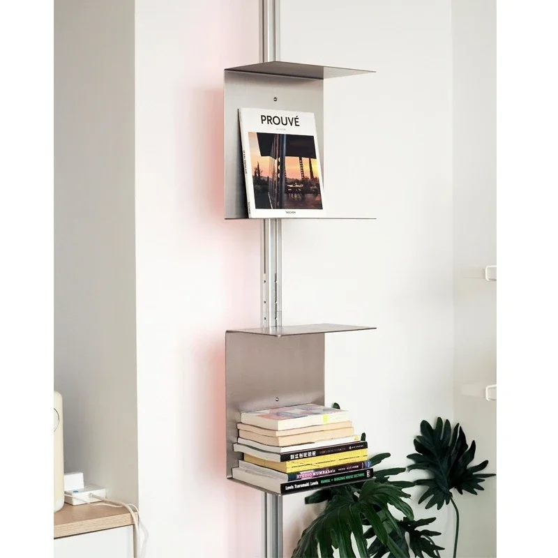 Aluminum heaven and earth pole bookshelf, metal magazine shelf, bookshelf, bookshelf storage shelf
Aluminum heaven and earth pole bookshelf, metal magazine shelf, bookshelf, bookshelf storage shelf