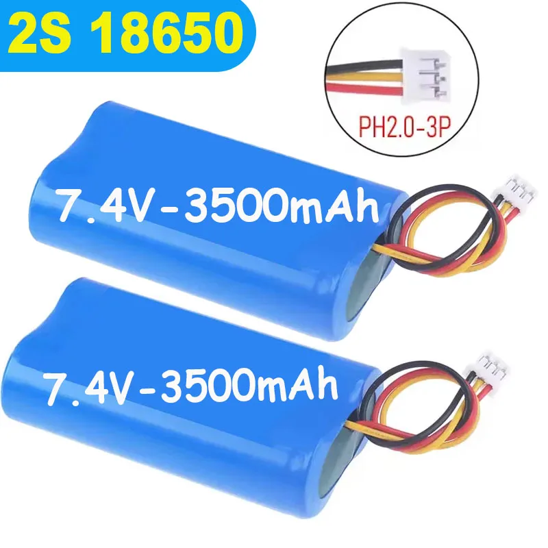 2S1P 18650 Rechargeable Lithium Battery7.4V 3500mAh for Megaphone Speaker Power Bank Small Player RC Toys Parts+3P Plug
2S1P 18650 Rechargeable Lithium Battery7.4V 3500mAh for Megaphone Speaker Power Bank Small Player RC Toys Parts+3P Plug