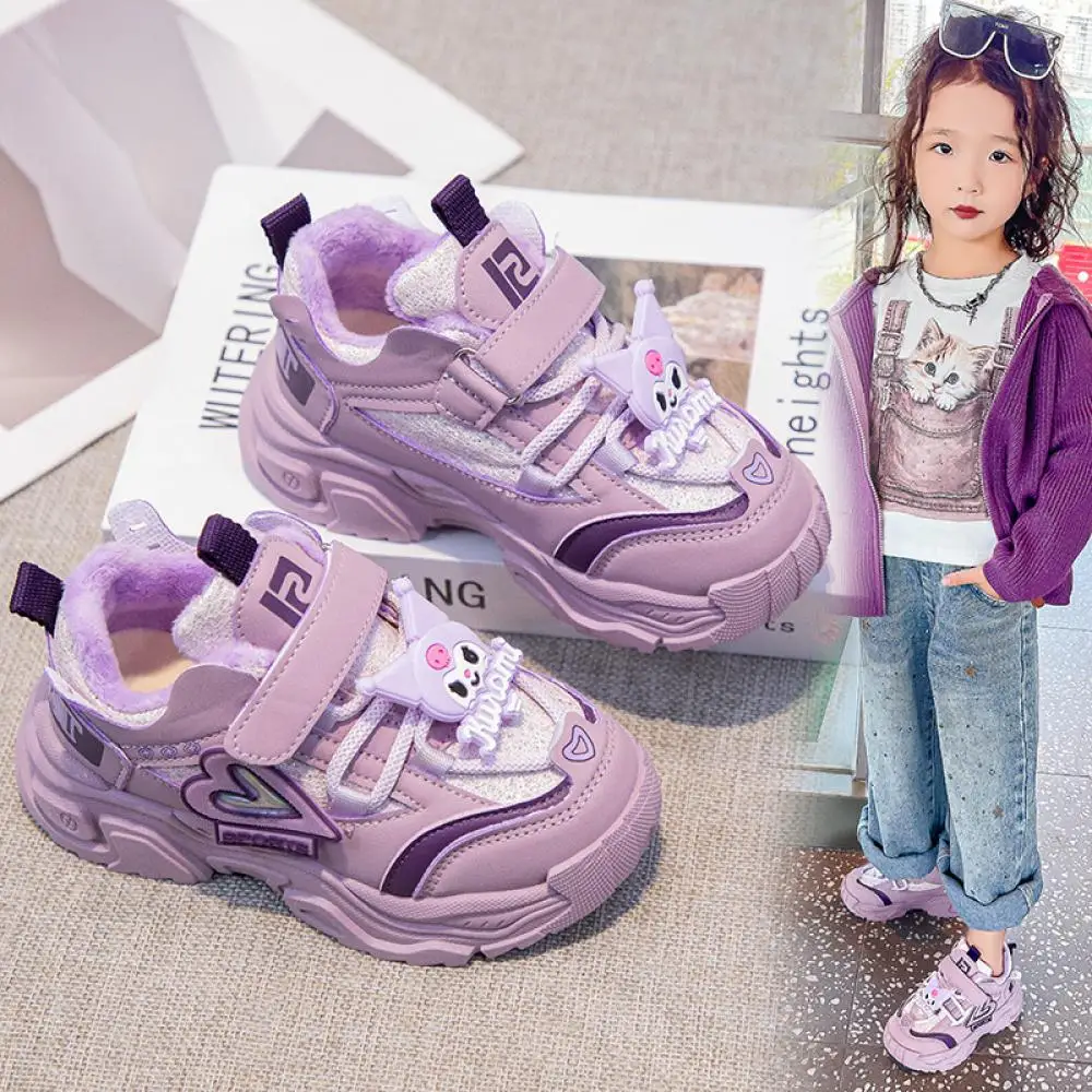 Sanrios Kawaii Kuromi Girls Plush Sneakers Anime Winter Sports Shoes Cartoon Cute Warm Casual Shoes Non Slip Soft Cotton Shoes
Sanrios Kawaii Kuromi Girls Plush Sneakers Anime Winter Sports Shoes Cartoon Cute Warm Casual Shoes Non Slip Soft Cotton Shoes