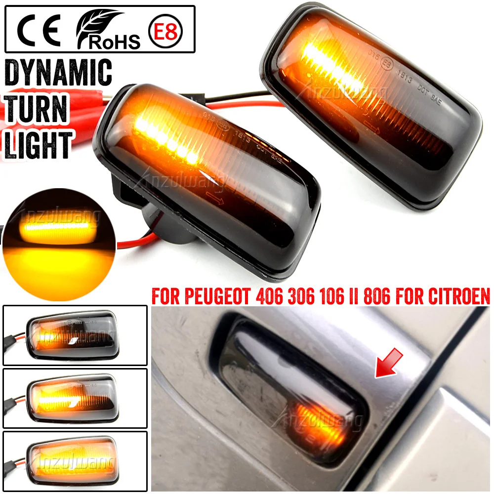2pcs Signal Lamp Led Side Marker Light Side Indicator 12V Panel Lamp Side Repeater For Peugeot 406 (Coupe)
2pcs Signal Lamp Led Side Marker Light Side Indicator 12V Panel Lamp Side Repeater For Peugeot 406 (Coupe)