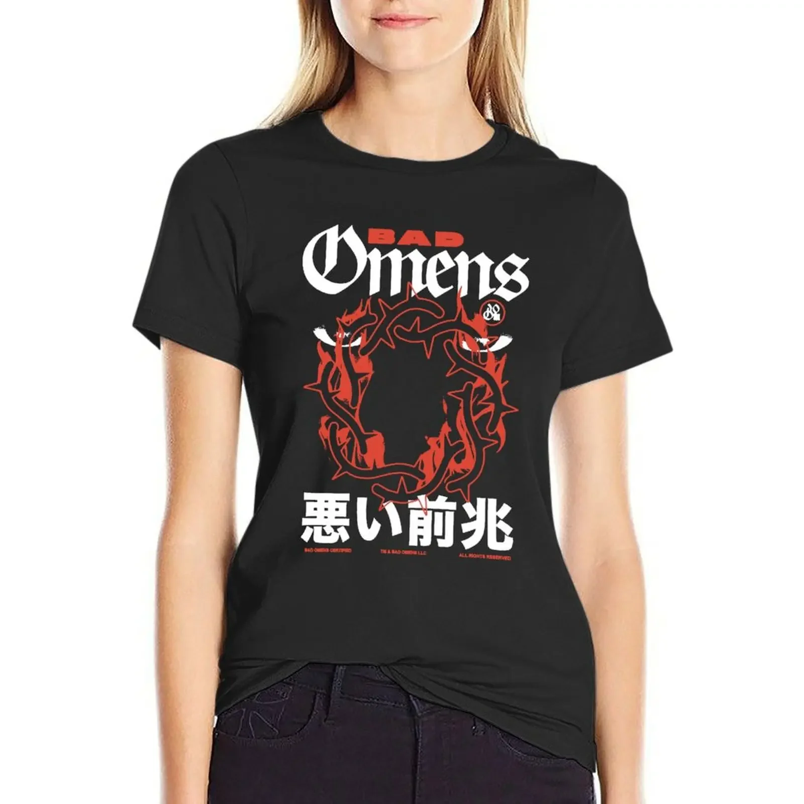 Bad Omens Merch - Like A Villain T-Shirt funny tops blanks t-shirt dress for Women long
Bad Omens Merch - Like A Villain T-Shirt funny tops blanks t-shirt dress for Women long