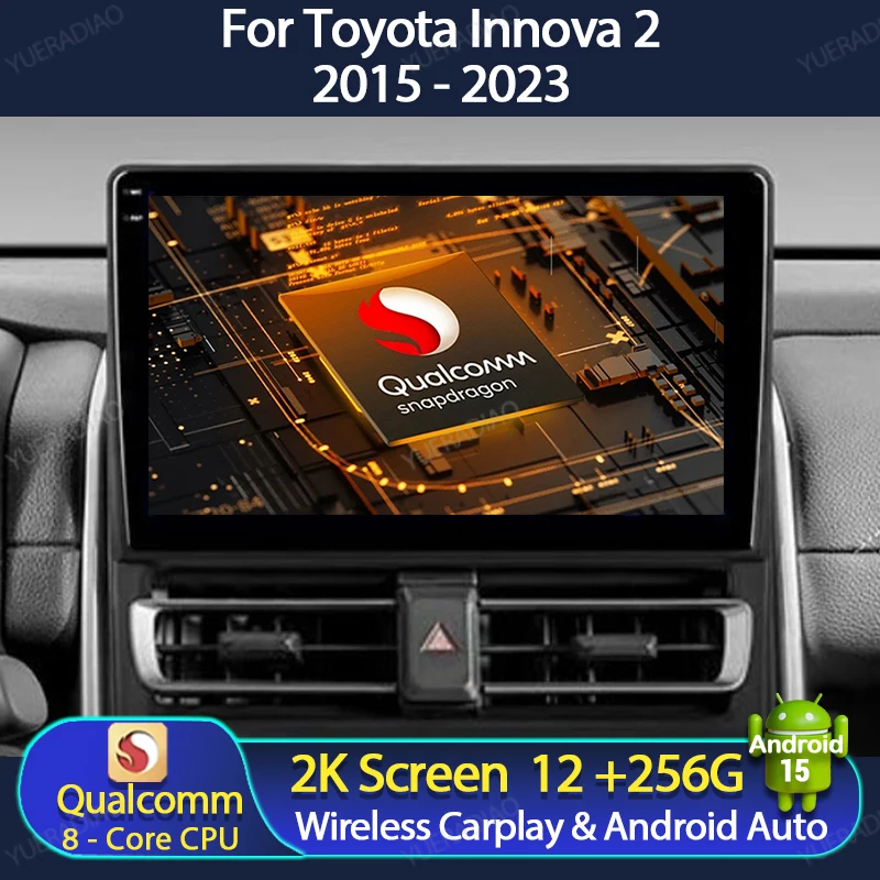 Автомобильный радиоприемник Android 15 для Toyota Innova 2 2015-2023 Мультимедийный видеоплеер Qualcomm QLED Головное устройство 2DIN GPS NAVI BT 4G WIFI
Автомобильный радиоприемник Android 15 для Toyota Innova 2 2015-2023 Мультимедийный видеоплеер Qualcomm QLED Головное устройство 2DIN GPS NAVI BT 4G WIFI