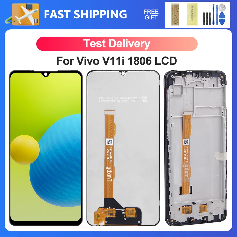 OEM For VIVO V11i 6.3''For vivo V11i 1806 LCD Display Touch Screen Digitizer Assembly Replacement
OEM For VIVO V11i 6.3''For vivo V11i 1806 LCD Display Touch Screen Digitizer Assembly Replacement