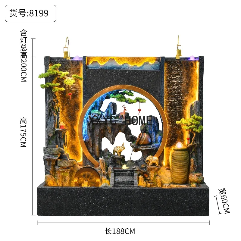 Water Curtain Wall Water Screen Floor Fountain Courtyard Landscape Fish Pond Large Decorative Ornaments
Water Curtain Wall Water Screen Floor Fountain Courtyard Landscape Fish Pond Large Decorative Ornaments