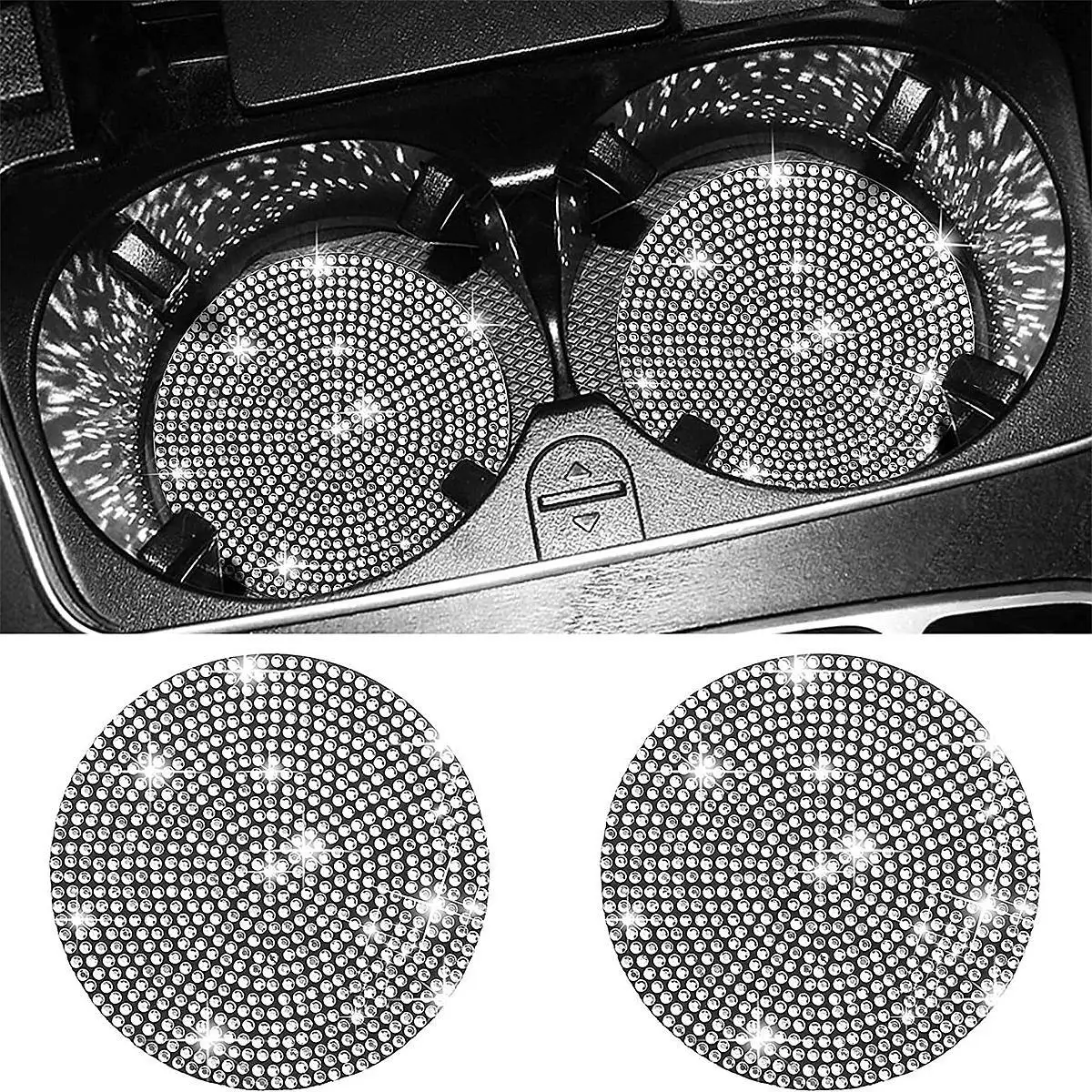 2pcs Imitation Diamond Fashion Car Cup Cushion Bling Car Cup Holder Coaster Anti-slip Popular and fashionable coasters
2pcs Imitation Diamond Fashion Car Cup Cushion Bling Car Cup Holder Coaster Anti-slip Popular and fashionable coasters
