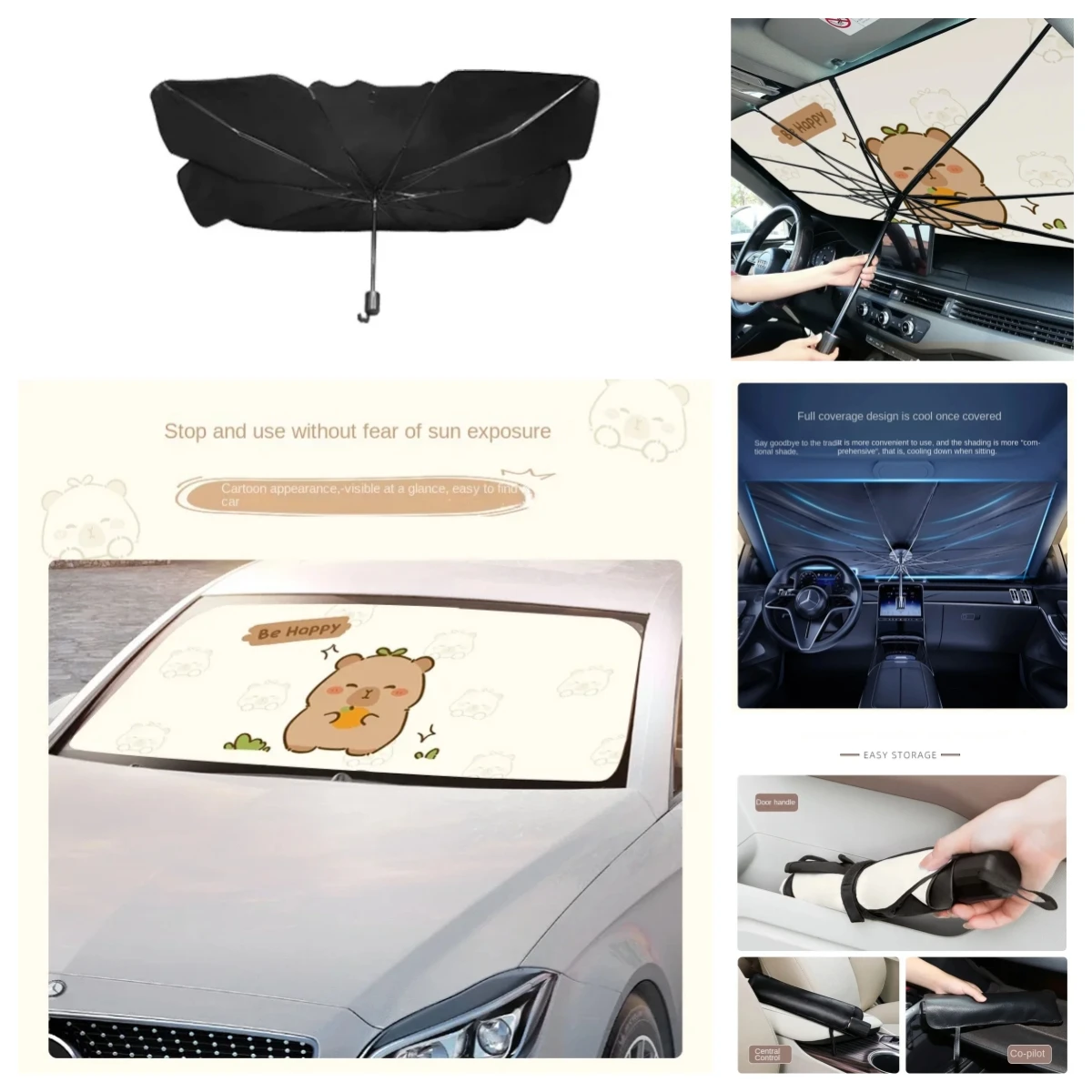 NEW Capibara car sunshade original pro-dolphin sun protection heat insulation car sunshade general car sun umbrella
NEW Capibara car sunshade original pro-dolphin sun protection heat insulation car sunshade general car sun umbrella