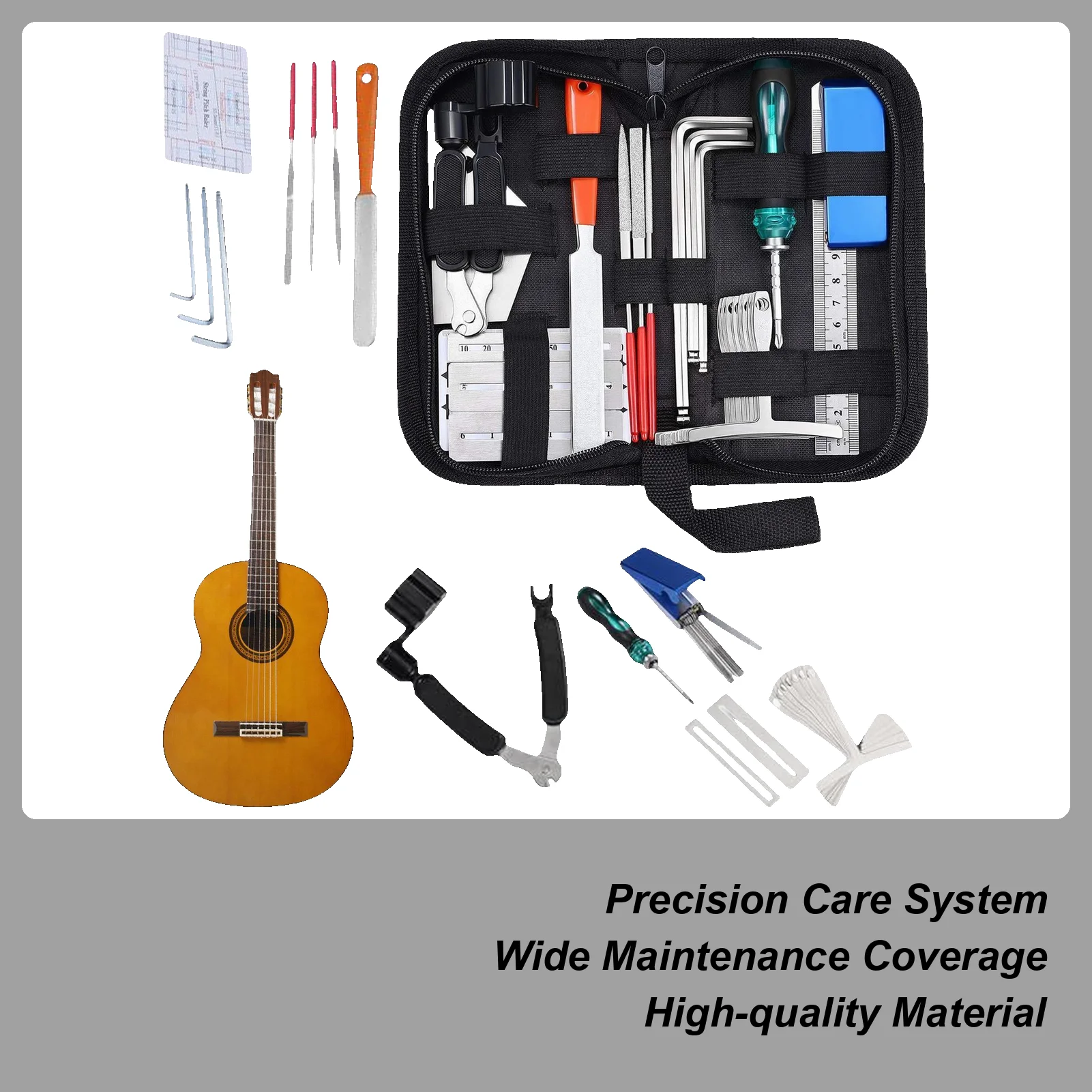 Guitar Setup Kit Electric Guitar Maintenance Kit Set Of 25 Musical Instruments Repair Tools For Studio Performance Home Travel
Guitar Setup Kit Electric Guitar Maintenance Kit Set Of 25 Musical Instruments Repair Tools For Studio Performance Home Travel