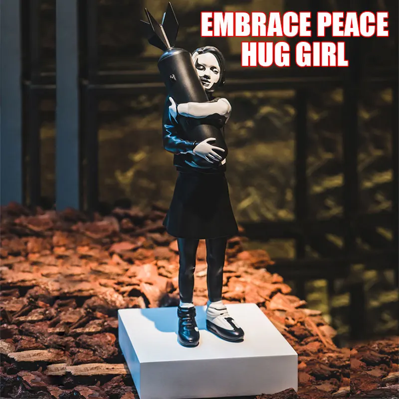 Banksy Hugging Bomb Girl Decor Statue Hugged Peace Resins Sculpture Home Decoration LivingRoom Bedroom Bookcase Mesa Decorations
Banksy Hugging Bomb Girl Decor Statue Hugged Peace Resins Sculpture Home Decoration LivingRoom Bedroom Bookcase Mesa Decorations