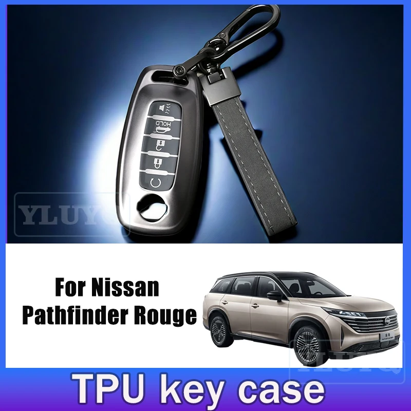 For Nissan Pathfinder Rogue 4Runner Car Key Case Soft TPU Key Cover Metal Gray 5 Button Car Interior Accessories
For Nissan Pathfinder Rogue 4Runner Car Key Case Soft TPU Key Cover Metal Gray 5 Button Car Interior Accessories
