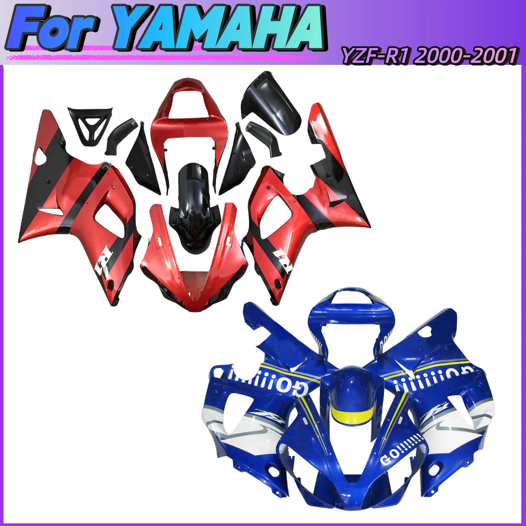 Plastic Fairing kit For Yamaha YZF R1 YZFR1 2000 2001 Motorcycle Replacement ABS Fairings Bodywork
Plastic Fairing kit For Yamaha YZF R1 YZFR1 2000 2001 Motorcycle Replacement ABS Fairings Bodywork