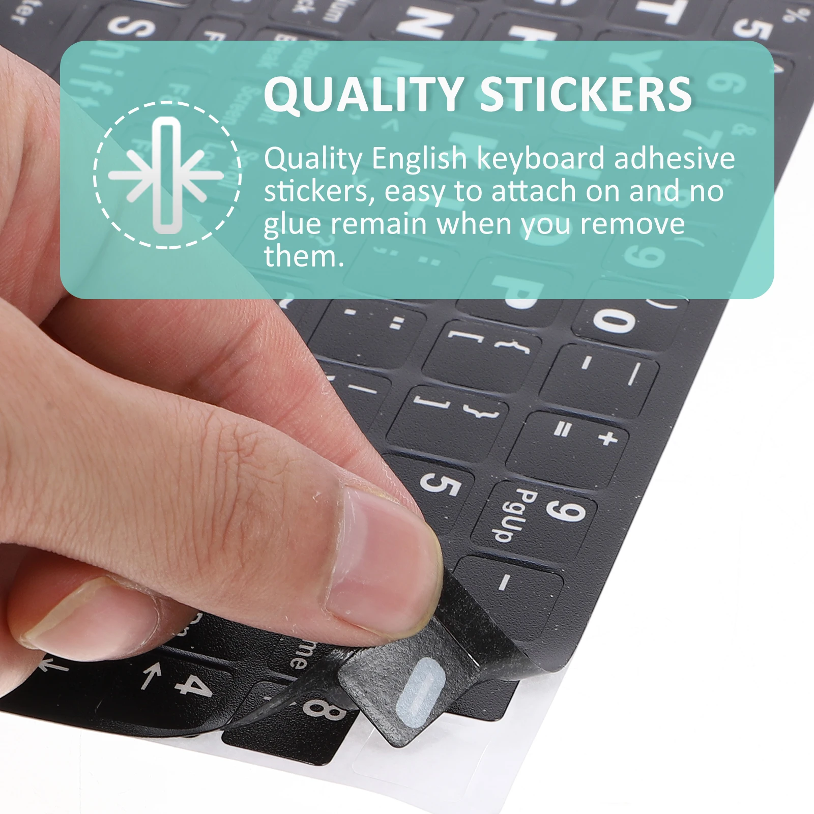 Cute Universal Qwerty Keyboard Stickers Self Adhesive Laptop Computer English Letter Labels Replace Notebook for Desktop
Cute Universal Qwerty Keyboard Stickers Self Adhesive Laptop Computer English Letter Labels Replace Notebook for Desktop