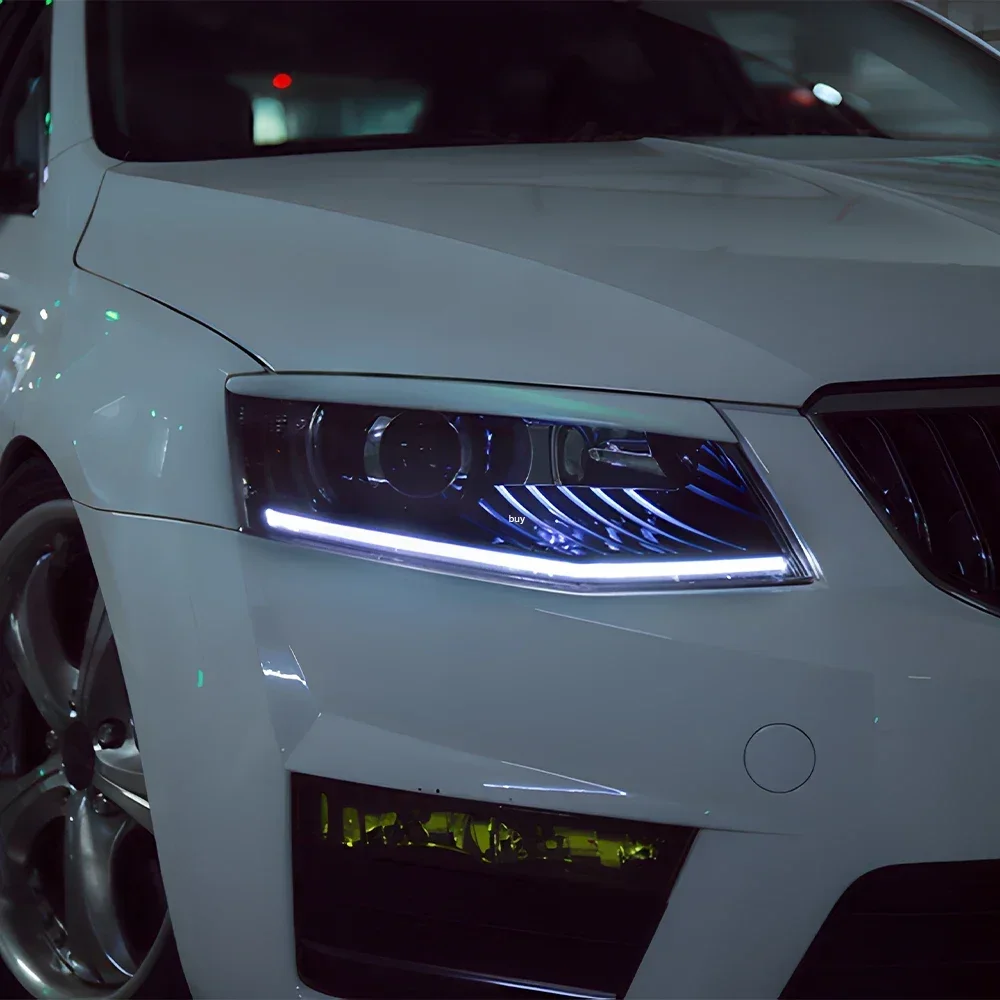 Автомобильные фары для Skoda Octavia 2015-2017, светодиодные передние лампы автомобиля в сборе, обновленный динамический бифокальный объектив проектора, автомобильные аксессуары
Автомобильные фары для Skoda Octavia 2015-2017, светодиодные передние лампы автомобиля в сборе, обновленный динамический бифокальный объектив проектора, автомобильные аксессуары
