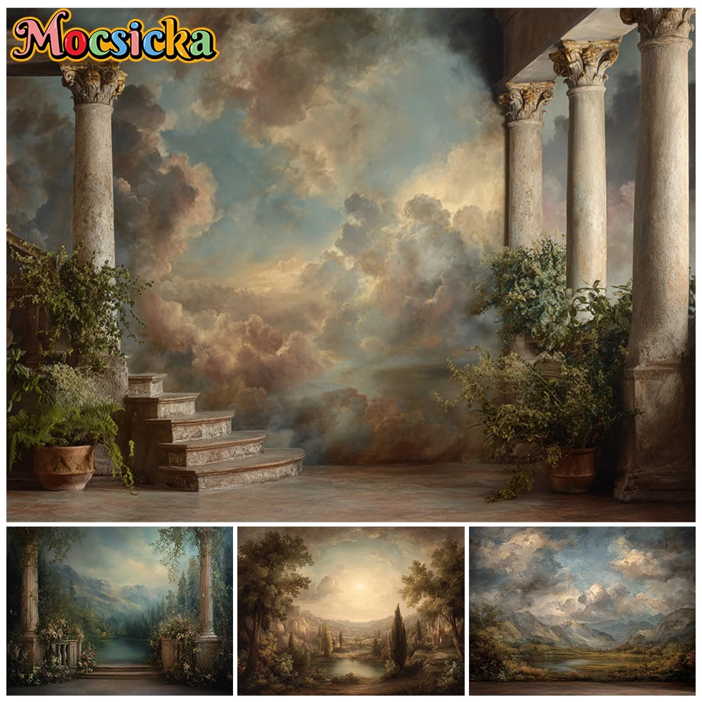 Mocsicka Vintage Renaissance Palace Columns Photography Backdrop Cloudy Sky Oil Painting Background Fine Art Portrait Photoshoot
Mocsicka Vintage Renaissance Palace Columns Photography Backdrop Cloudy Sky Oil Painting Background Fine Art Portrait Photoshoot