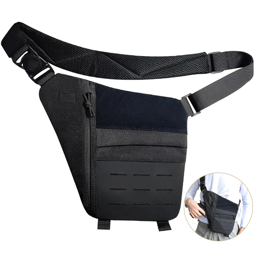 Новая уличная сумка через плечо, противоугонная сумка для скрытого ношения, сумка для пистолета, карман для подмышек, мужские скрытые боевые сумки на плечо Molle
Новая уличная сумка через плечо, противоугонная сумка для скрытого ношения, сумка для пистолета, карман для подмышек, мужские скрытые боевые сумки на плечо Molle