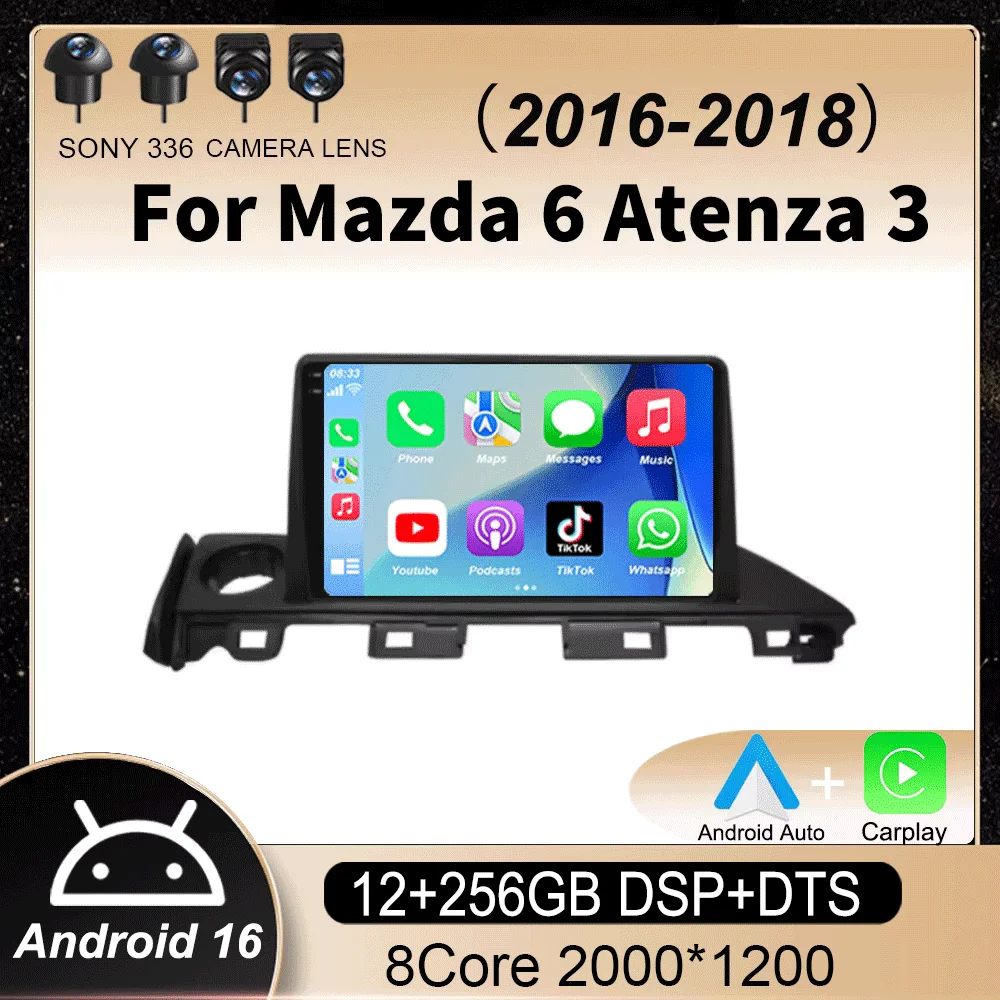 Автомагнитола Android 16 для Mazda 6 Atenza 3 2016-2018 с GPS-навигацией, 4G, Wi-Fi, видео, CarPlay, Auto, мультимедиа, QLED
Автомагнитола Android 16 для Mazda 6 Atenza 3 2016-2018 с GPS-навигацией, 4G, Wi-Fi, видео, CarPlay, Auto, мультимедиа, QLED