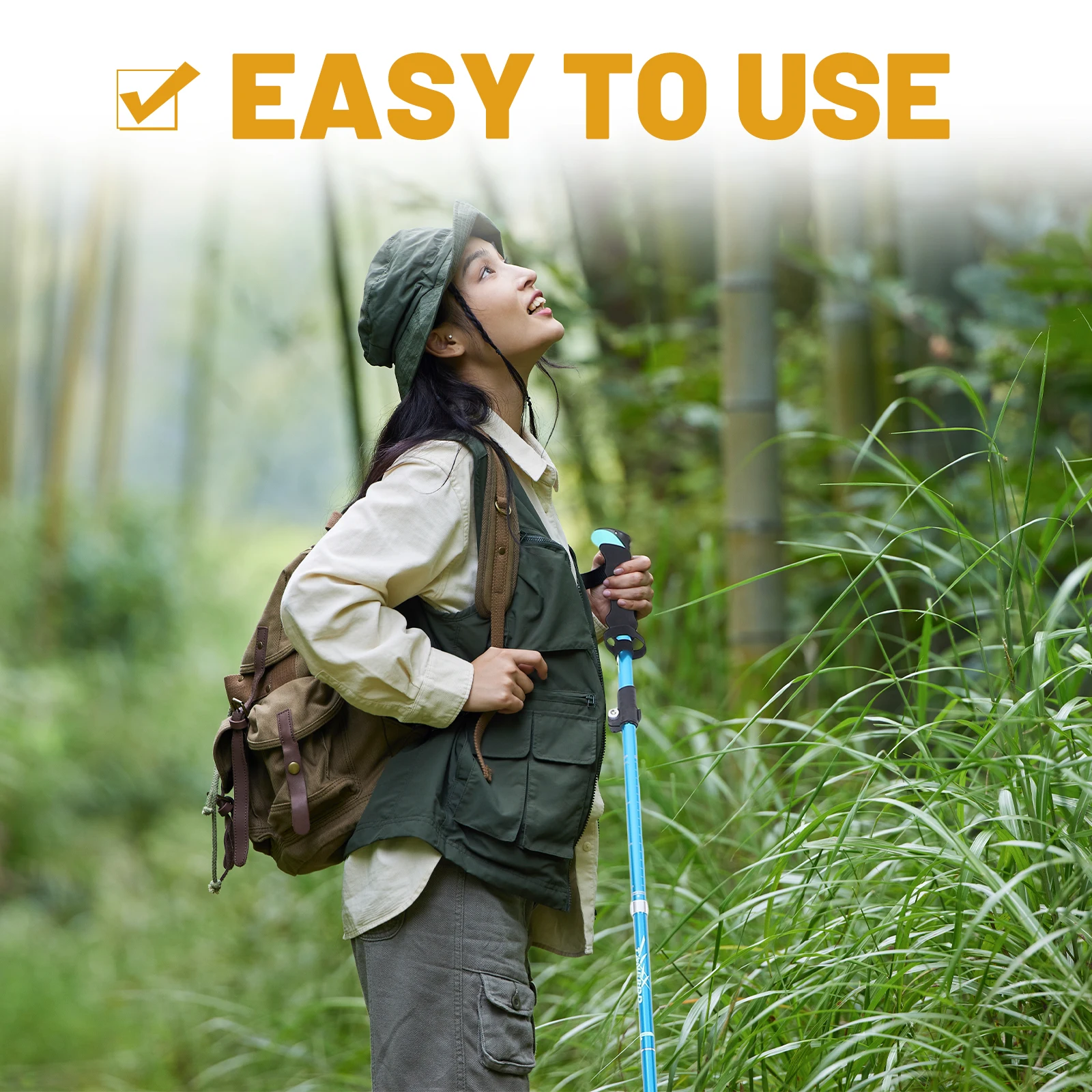Folding Cane Anti-skid Walking Stick Trekking Poles Retractable Adjustable Height Ergonomic 30cm Folded 95-110cm Fits Backpack
Folding Cane Anti-skid Walking Stick Trekking Poles Retractable Adjustable Height Ergonomic 30cm Folded 95-110cm Fits Backpack